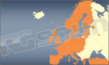 AV Map Mappa Europa per Geosat 6, Geosat 5, Geosat 4/2C e Geosat 2