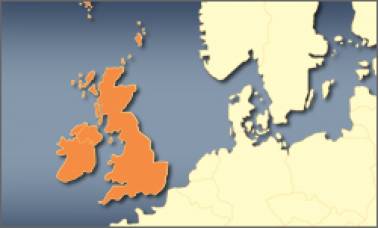 AV Map Mappa Regno Unito e Irlanda per Geosat 6, Geosat 5, Geosat 4/2C e Geosat 2, Motivo