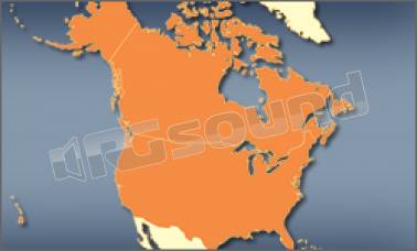 AV Map Mappa U.S.A. e Canada per geosat 6, geosat 5, geosat 4/2C, geosat 2, motivo