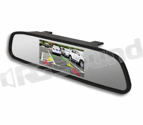 Monitor Per Specchietto Retrovisore Auto – LCD TFT 4.3'', HD 480x272, Doppio Ingresso Video AV1/AV2, Basso Consumo