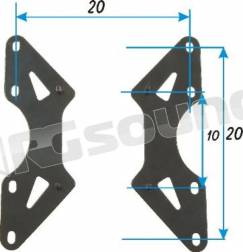 Prandini 520  Supporti TV LCD Plasma Proiettori - Supporti da soffit