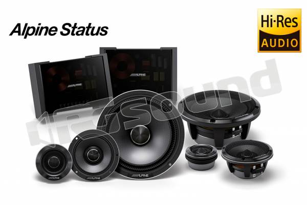HDZ-653 Sistema di altoparlanti Hi-Res a 3 vie separate Alpine Status con crossover audiophile