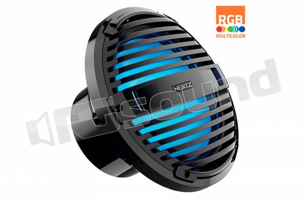 HMS 10 B2-LD-C subwoofer nautico 25cm, 2 Ohm, griglia classica nera