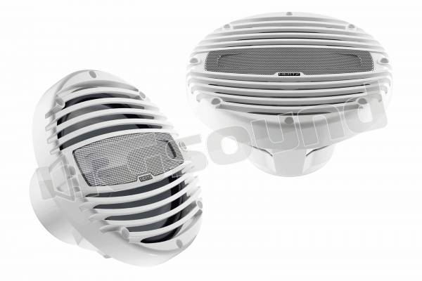 HMX 8-LD Coassiali 20cm con illuminazione LED variabile - Griglia bianca