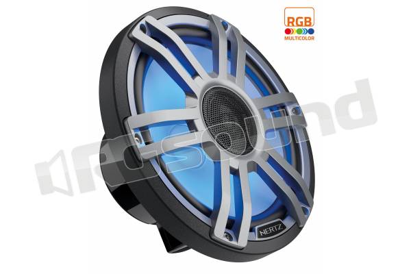 HMX 8 S-LD-G Altoparlanti nautici da 224mm con griglia sportiva nera e Led Multicolor