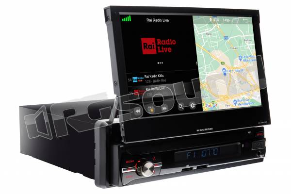 M-AN6560DAB monitor motorizzato con sistema operativo Android 10 e app Netflix inclusa - ex demo