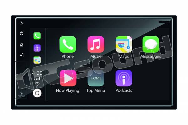 VM011D Monitor HD 6.75'' mechaless con DAB+, Apple Carplay e Android Auto,Bluetooth, USB anteriore e posteriore
