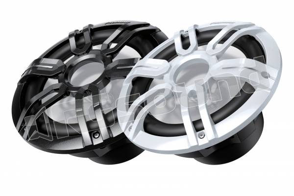 TS-ME100WS subwoofer nautico 25cm con griglia sport bianca e nera