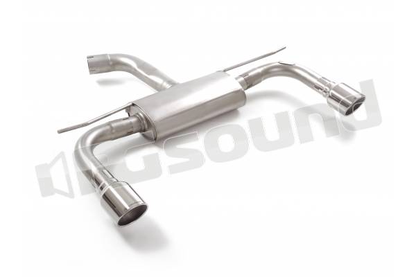 50.1134.61 Posteriore inox sdoppiato con terminali rotondi 2/102 mm per Cupra