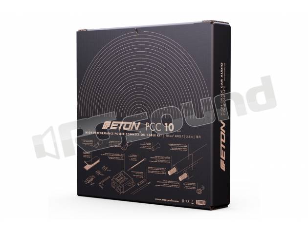 Kit Cavi ETON PCC 10 Da 10mm² Per Amplificatore Auto E Subwoofer, OFC 100% Con Fusibili E Accessori