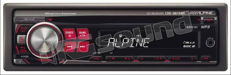 Alpine CDE-9874RR - SINTO CD/MP3