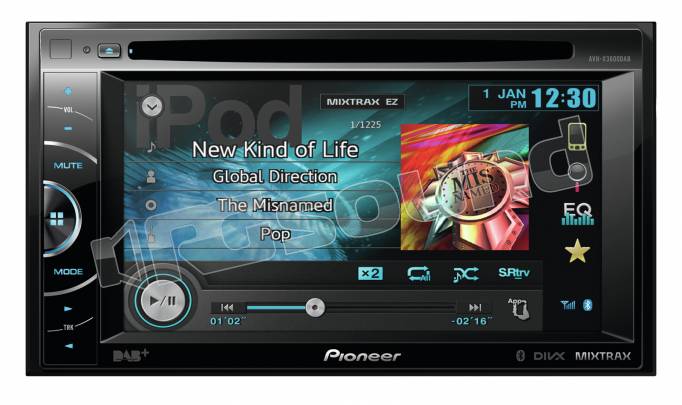 Pioneer AVH-X3600DAB + antenna CA-AN-DAB.001