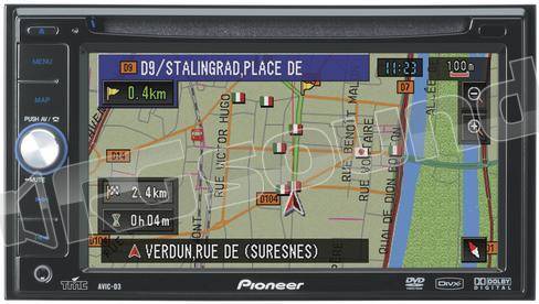 Pioneer AVIC-D3 - DVD / DiVX / Navigazione +CDI200 + CDRM10