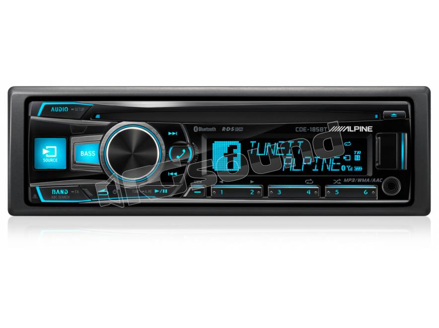 Alpine CDE - 185BT Autoradio mit Freisprech und Bluetooth