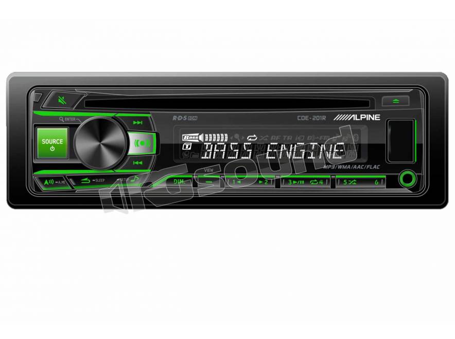 Autoradio Alpine CDE-201R - Distribuciones Calver