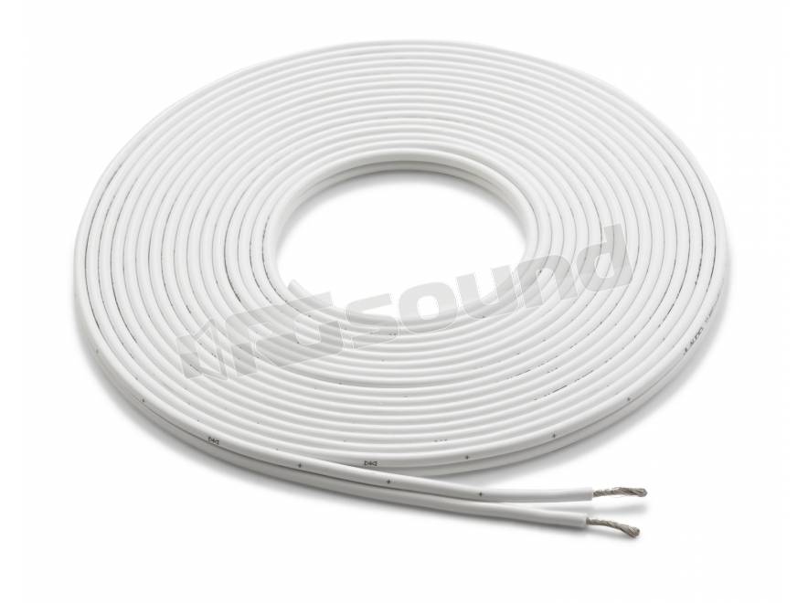 Cavo Per Altoparlanti Cooper 12/2 AWG 2 Conduttori, Senza Ossigeno, Bianco, Alta Qualità