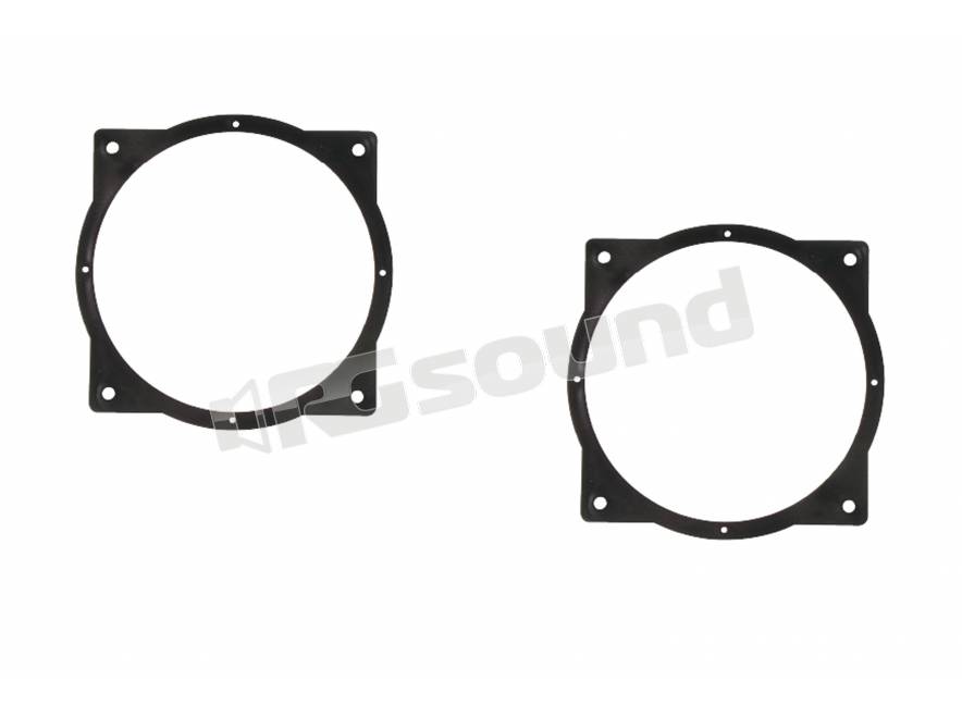 Coppia adattatori per casse acustiche Consulta la sezioneDESCRIZIONE per conoscere la compatibilit/à dei veicoli. Supporti altoparlanti adattatori anteriori diametro 165 mm