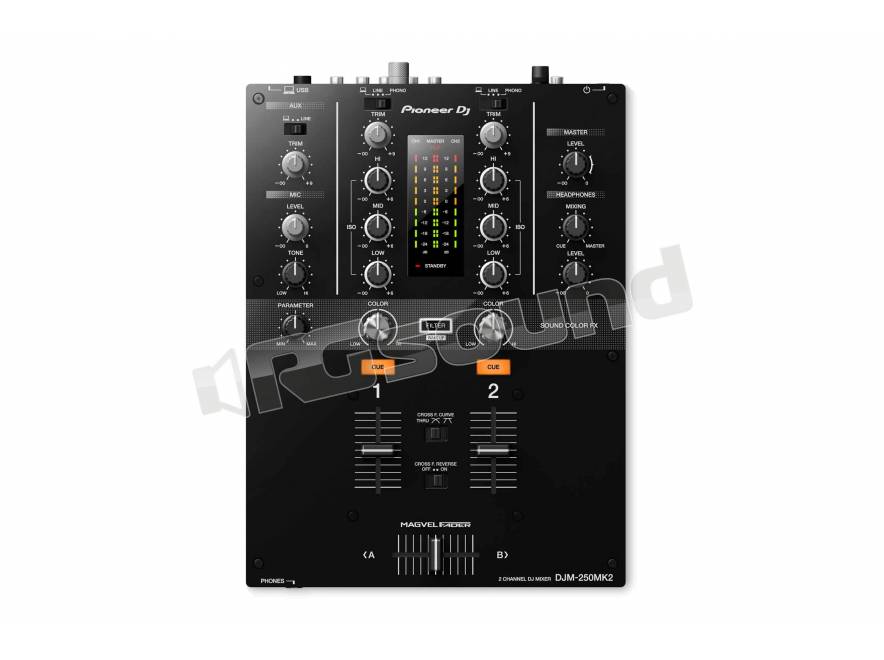 Pioneer DJ DJM-250MK2 Control Vinyl 付き Pioneer DJ DJM-250MK2 + コントロールヴァイナルRB-VD2-CL+ UDG